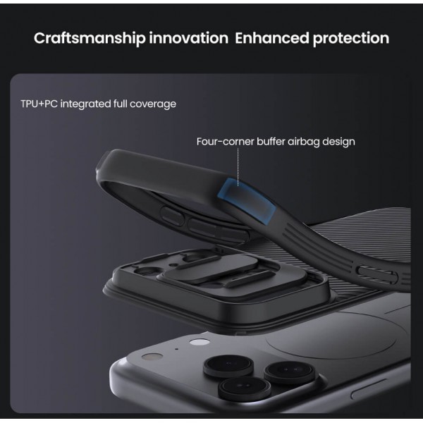 NILLKIN θήκη CamShield Pro για Apple iPhone 17 Pro, μαύρη