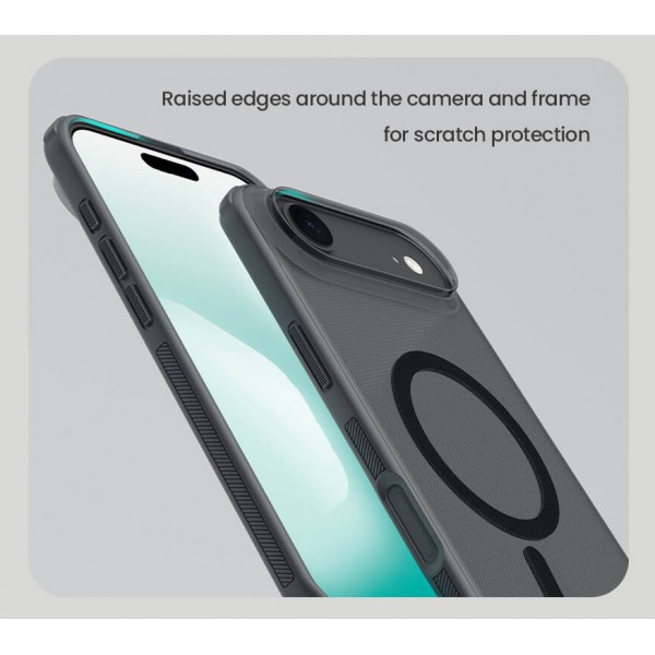 NILLKIN θήκη Super Frosted Shield Pro Magnetic για Apple iPhone 17 Air, διάφανη/μαύρη