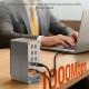 CABLETIME docking station CT-DK181-AG, 16 θυρών, USB-C σύνδεση, 100W PD, 1000Mbps, MST, γκρι