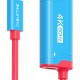 CABLETIME καλώδιο USB-C σε HDMI CT-CMHD4P, 4K/60Hz, PD100W, 2m, κόκκινο