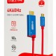CABLETIME καλώδιο USB-C σε HDMI CT-CMHD4P, 4K/60Hz, PD100W, 2m, κόκκινο