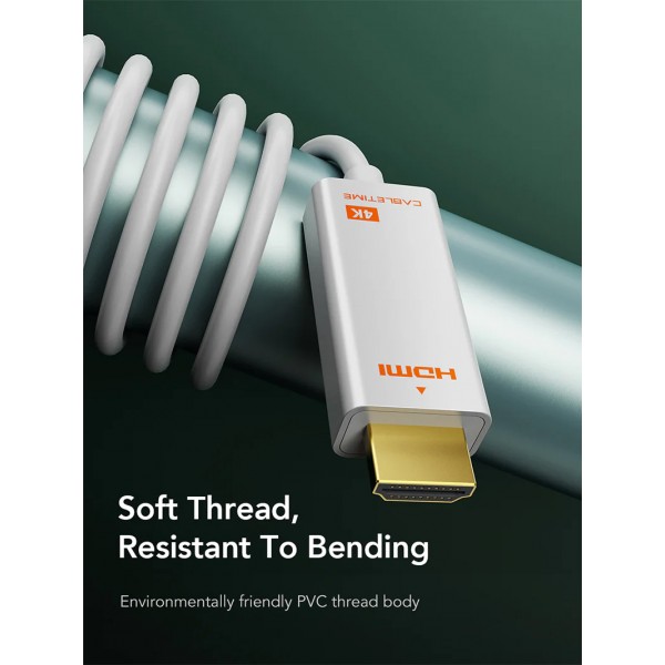 CABLETIME καλώδιο mini DisplayPort σε HDMI CT-AV588-03G4K, 4K/30Hz, 1m, λευκό