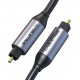CABLETIME καλώδιο ήχου Toslink CT-AV380-P04GN, gold plated, 5mm, 3m, μαύρο