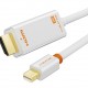 CABLETIME καλώδιο mini DisplayPort σε HDMI CT-AV588-03G, 1080p/60Hz, 1m, λευκό