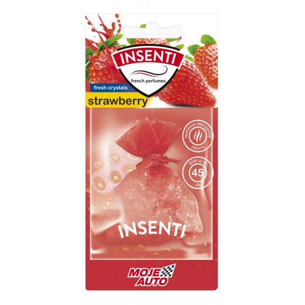 MOJE AUTO κρεμαστό αρωματικό αυτοκινήτου 15-004, φράουλα, crystals 20g - Σπίτι & Gadgets