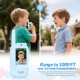 MAFITI παιδικά walkie talkie JK200 με οθόνη & κάμερα, 3+ ετών, επαναφορτιζόμενα, μπλε, 2τμχ