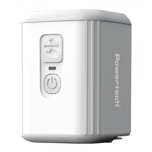 POWERTECH μίνι τρόμπα PT-1553 με φακό, 5W, επαναφορτιζόμενη, λευκή - Σπίτι & Gadgets