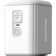POWERTECH μίνι τρόμπα PT-1553 με φακό, 5W, επαναφορτιζόμενη, λευκή