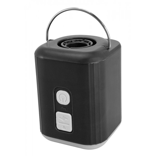 POWERTECH μίνι τρόμπα PT-1554 με φακό, 5W, επαναφορτιζόμενη, μαύρη - Σπίτι & Gadgets