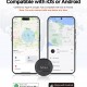 MILI smart tag LiTag Duo για iOS & Android συσκευές, Bluetooth tracker, μαύρο