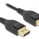 DELOCK καλώδιο DisplayPort 85660, certified, 8K/60Hz, 32.4 Gbps, 2m, μαύρο