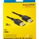 DELOCK καλώδιο DisplayPort 85660, certified, 8K/60Hz, 32.4 Gbps, 2m, μαύρο