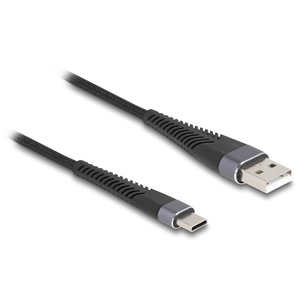 DELOCK καλώδιο USB σε USB-C 81123, 60W, 480Mbps, 3m, μαύρο - DeLock