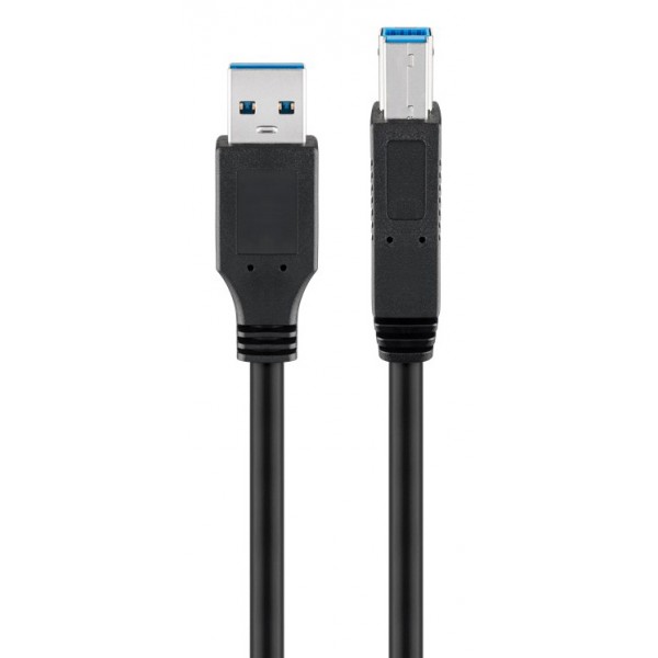 GOOBAY καλώδιο USB 3.0 σε USB Type B 95721, 0.25m, 5Gbps, μαύρο - USB