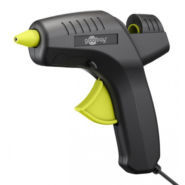 GOOBAY πιστόλι θερμοκόλλησης σιλικόνης 77824 με 2x ράβδους σιλικόνης 11mm, 80W, μαύρο - Service & Εργαλεία