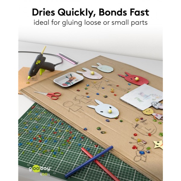 GOOBAY ράβδοι σιλικόνης 77856, Φ11mm x 200mm, διάφορα χρώματα, 10τμχ