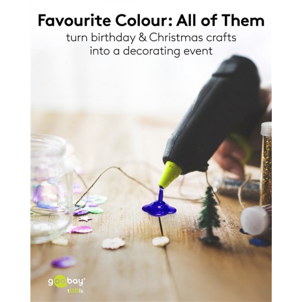 GOOBAY ράβδοι σιλικόνης 77856, Φ11mm x 200mm, διάφορα χρώματα, 10τμχ