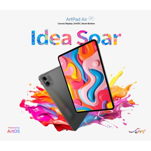 TECLAST tablet ArtPad Air, 11", 8/128GB, 4G, Android 15, 8000mAh, γκρι - Mobile