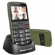 POWERTECH κινητό τηλέφωνο Sentry Eco V2 PTM-42, dual SIM, πλήκτρο SOS, χακί