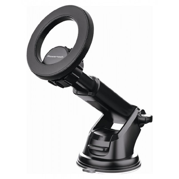 POWERTECH βάση smartphone αυτοκινήτου PT-1550 για ταμπλό, μαγνητική, μαύρη - Mobile