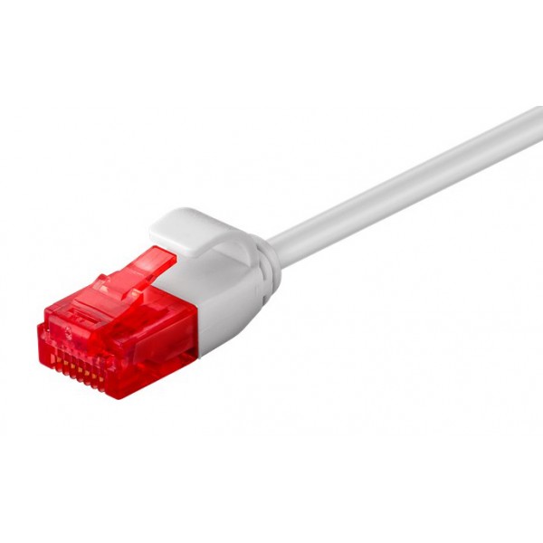 GOOBAY καλώδιο δικτύου 71545, CAT 6 U/UTP, slim, copper, 250MHz, 0.15m, γκρι - GOOBAY