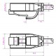 GOOBAY καλώδιο δικτύου 71545, CAT 6 U/UTP, slim, copper, 250MHz, 0.15m, γκρι