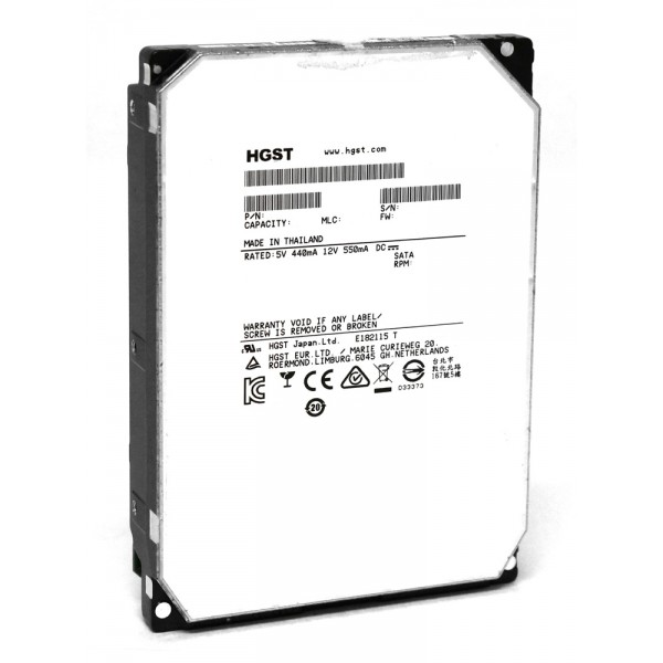 HGST σκληρός δίσκος Ultrastar He8 3.5", 6TB, 7200RPM, 128MB, 6Gb/s, Factory Recertified - Used Σκληροί Δίσκοι - SSD