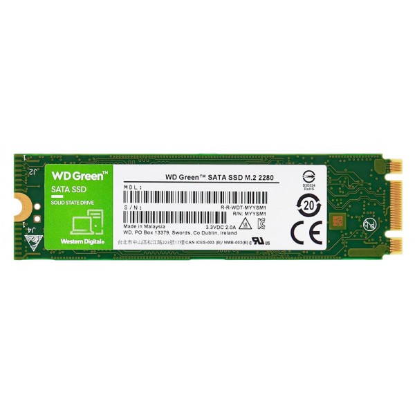 WD M.2 SATA III SSD Green WDS240G3G0B, 240GB, 545MBps, Factory Recertified - Used Σκληροί Δίσκοι - SSD