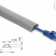 DELOCK κανάλι καλωδίων 20766 με αυτοκόλλητο, εύκαμπτο PVC, 30x10mm, 2m, γκρι