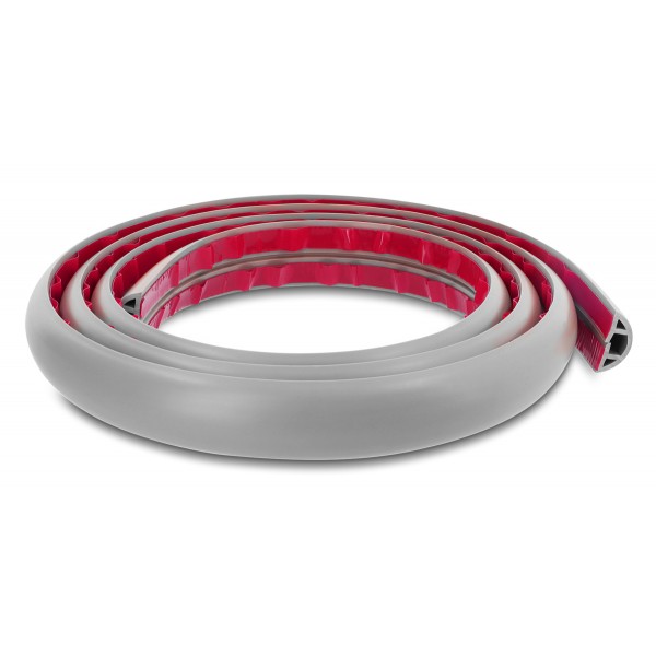 DELOCK κανάλι καλωδίων 20766 με αυτοκόλλητο, εύκαμπτο PVC, 30x10mm, 2m, γκρι - Τακτοποίηση Καλωδίων