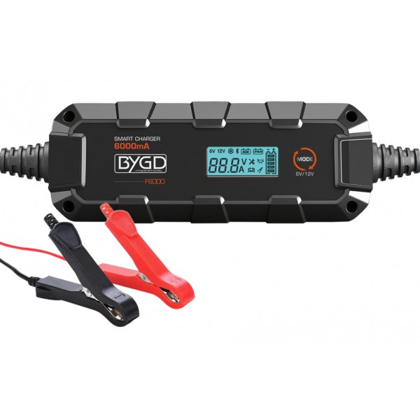 BYGD φορτιστής & συντηρητής μπαταρίας αυτοκινήτου F6000 με οθόνη, 6-12V/6A - Σπίτι & Gadgets