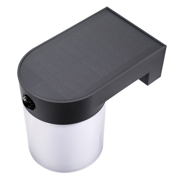 POWERTECH LED ηλιακό φωτιστικό PT-1520 με αισθητήρα κίνησης, 4W, 2000mAh, μαύρο - Φωτιστικά τοίχου