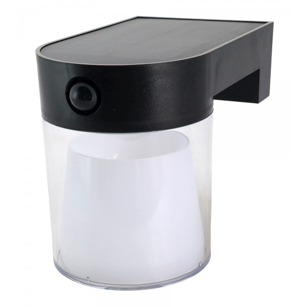 POWERTECH LED ηλιακό φωτιστικό PT-1520 με αισθητήρα κίνησης, 4W, 2000mAh, μαύρο