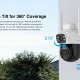 VSTARCAM smart ηλιακή κάμερα BG622DR, dual lens, 2MP, 4G, SD, PTZ, IP66