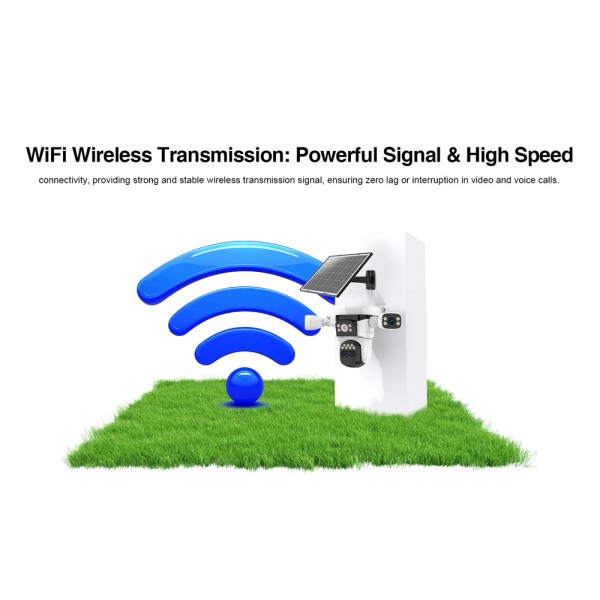 VSTARCAM smart ηλιακή κάμερα CB621SR, triple lens, 2MP, WiFi, SD, PTZ, IP66