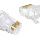 POWERTECH βύσμα RJ45 CAB-N447, ανοιχτού τύπου, Cat 6/6a UTP, διάφανο, 50τμχ