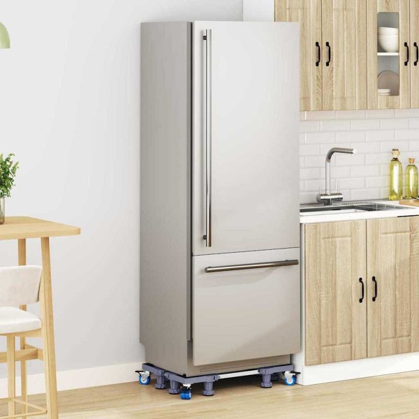 HOME USE βάση λευκών συσκευών HUH-0260 με ρόδες, ρυθμιζόμενη 70x90cm, έως 500kg, γκρι - HOME USE