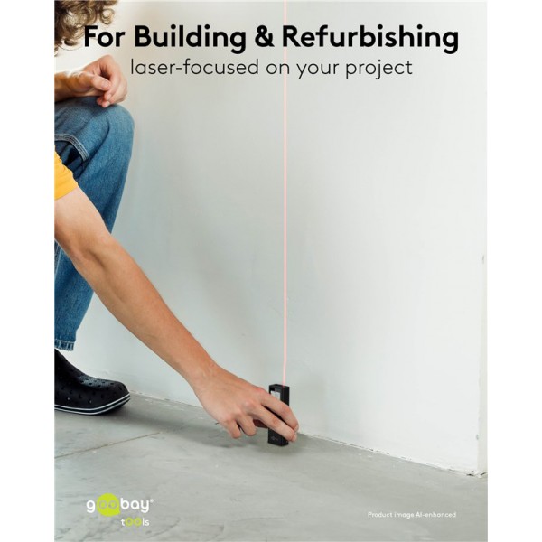 GOOBAY laser μετρητής απόστασης 77834, επαναφορτιζόμενος, έως 30m - Service & Εργαλεία