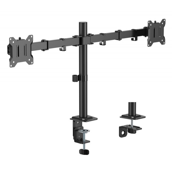 POWERTECH βάση γραφείου για 2x οθόνες PT-1552, 17-32", έως 10kg - Βάσεις TV - Projectors - PC