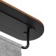 BRATECK βάση τηλεόρασης δαπέδου FS54-22T-02W, 17-43", έως 15kg, με ράφι & ροδάκια, μαύρη