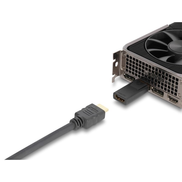 DELOCK αντάπτορας DisplayPort σε HDMI 61086, 4K/60Hz, active, μαύρος - Σύγκριση Προϊόντων