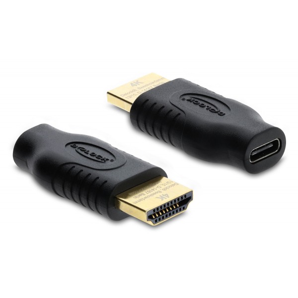 DELOCK αντάπτορας HDMI σε USB-C 61075, 4K/60Hz, μαύρος - DeLock