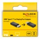 DELOCK αντάπτορας DisplayPort σε USB-C 61078, 8K/60Hz, μαύρος