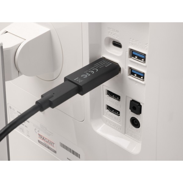 DELOCK αντάπτορας DisplayPort σε USB-C 61078, 8K/60Hz, μαύρος - DeLock