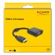 DELOCK αντάπτορας HDMI σε VGA 61077, 1080p, μαύρος