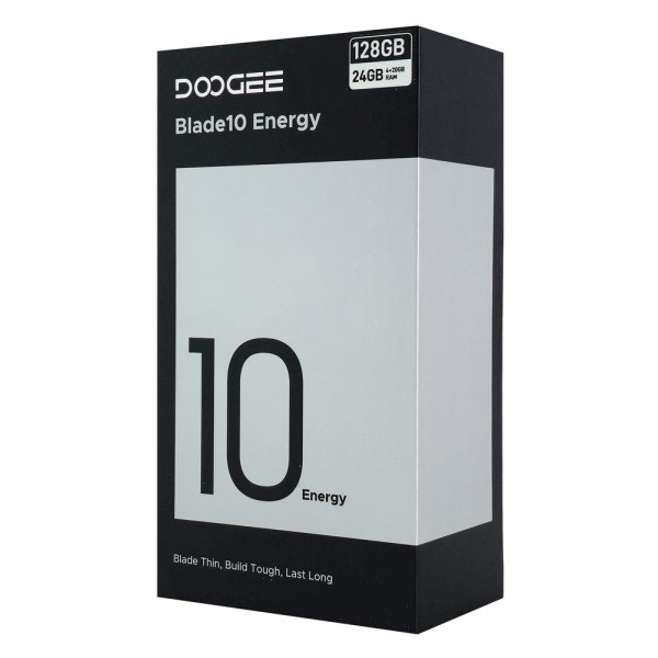 DOOGEE smartphone Blade 10 Energy, 6.56", 4/128GB, 6150mAh, IP68/IP69K/MIL-STD-810H, μαύρο