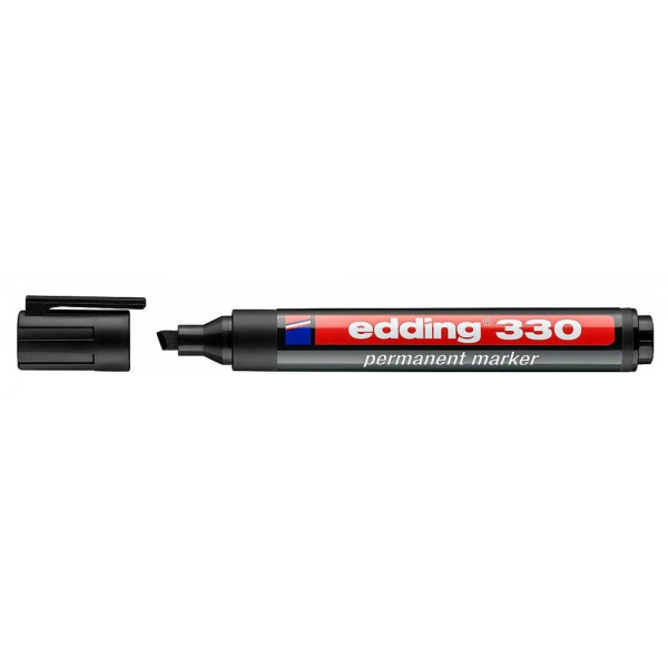 EDDING ανεξίτηλος μαρκαδόρος 330, 1-5mm, επαναγεμιζόμενος, μαύρος - EDDING