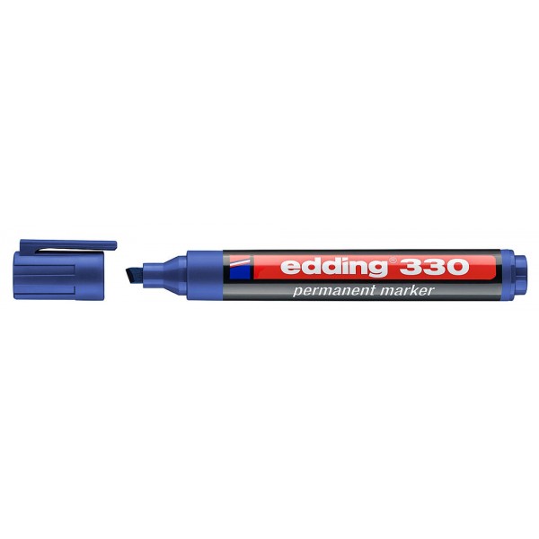 EDDING ανεξίτηλος μαρκαδόρος 330, 1-5mm, επαναγεμιζόμενος, μπλε - EDDING