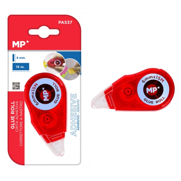 MP διορθωτική ταινία PA537, 6mm x 15m, κόκκινη - Αναλώσιμα - Είδη Γραφείου