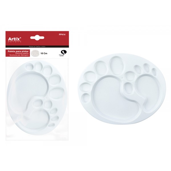 ARTIX PAINTS παιδική πλαστική παλέτα PP414, 14.5x18cm - Γραφική Ύλη